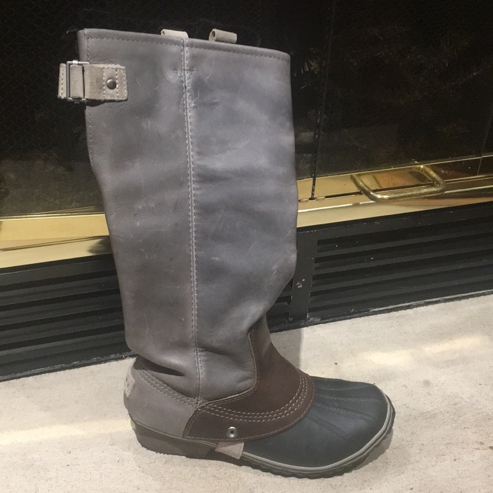 Sorel leather riding tall boots